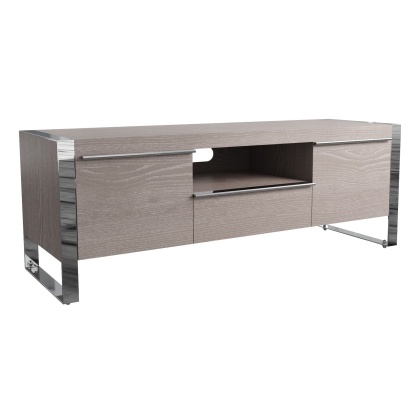 Contemporary Grey Oak Large TV Cabinet