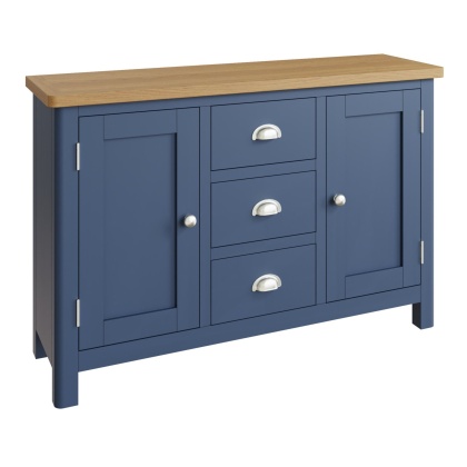 Traditional Painted Oak Large Sideboard
