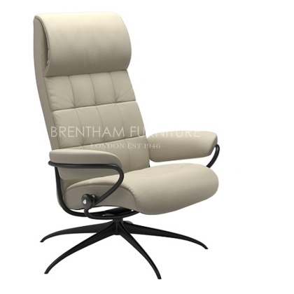 Stressless London High Back Chair Star Base ( No Stool )