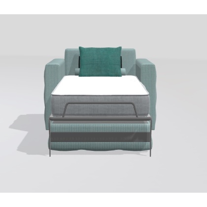 Fama Bolero Armchair Bed With Straight Arms