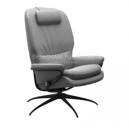 Stressless Rome High Back Chair With Star Base (No stool)