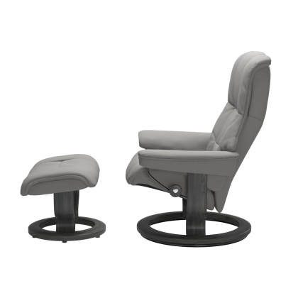 Stressless Mayfair Chair and Stool with Classic Base