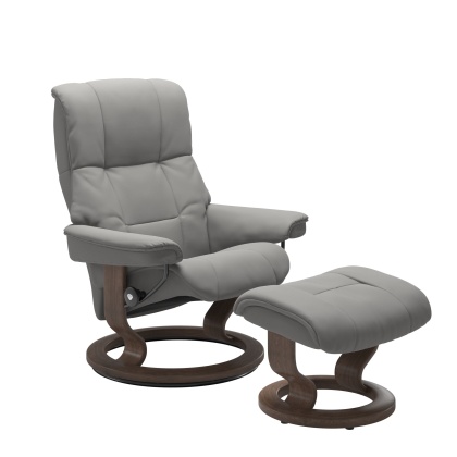 Stressless Mayfair Chair and Stool with Classic Base Stressless Mayfair Chair and Stool with Classic Base