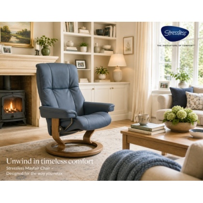 Stressless Mayfair Chair with Classic Base (No stool) Stressless Mayfair Chair with Classic Base (No stool)