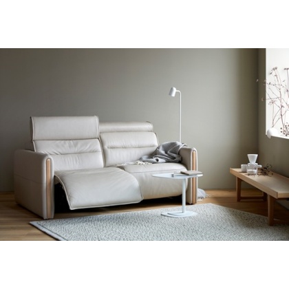 Stressless Emily 2 Seater Sofa With Wood Arm Power LHF Stressless Emily 2 Seater Sofa With Wood Arm Power LHF
