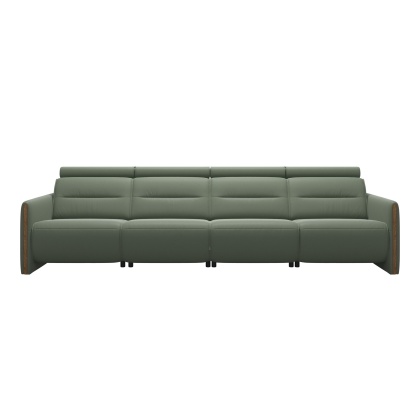 Stressless Emily 4 Seater Sofa With Wood Arm 2 Power
