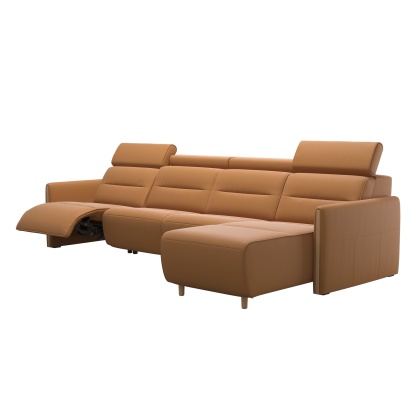 Stressless Emily Wood Arm 3 Seater Power Left With Longseat RHF (M)