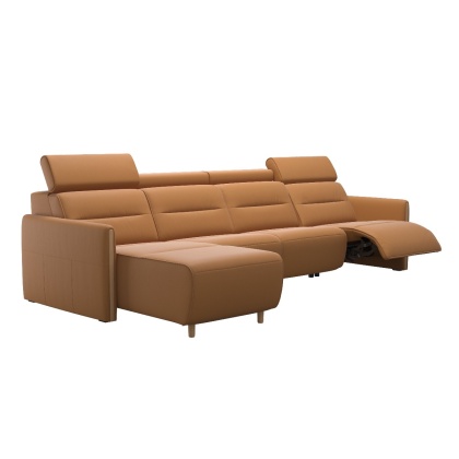 Stressless Emily Wood Arm 3 Seater Power Right With Longseat LHF (M)