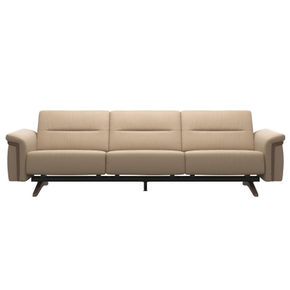 Stressless Stella 3 Seat Sofa Wood Arm Stressless Stella 3 Seat Sofa Wood Arm