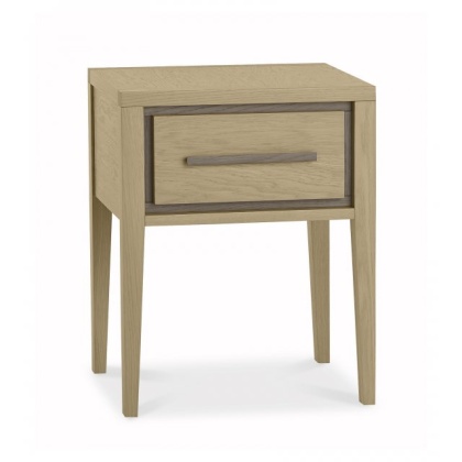 Bentley Designs Rimini Aged Oak & Weathered Oak 1 Drawer Nightstand Bentley Designs Rimini Aged Oak & Weathered Oak 1 Drawer Nightstand