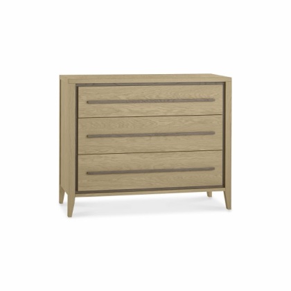 Bentley Designs Rimini Aged Oak & Weathered Oak 3 Drawer Chest Bentley Designs Rimini Aged Oak & Weathered Oak 3 Drawer Chest