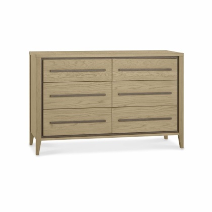 Bentley Designs Rimini Aged Oak & Weathered Oak 6 Drawer Chest Bentley Designs Rimini Aged Oak & Weathered Oak 6 Drawer Chest