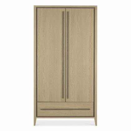 Bentley Designs Rimini Aged Oak & Weathered Oak Double Wardrobe