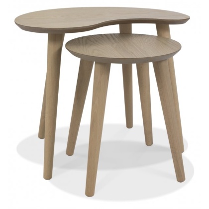Bentley Designs Dansk Scandi Oak Nest Of Lamp Tables Bentley Designs Dansk Scandi Oak Nest Of Lamp Tables