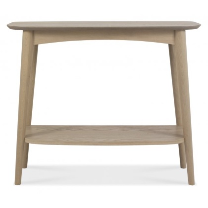 Dansk Scandi Oak Console Table With Shelf