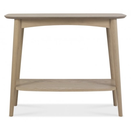 Bentley Designs Dansk Scandi Oak Console Table With Shelf