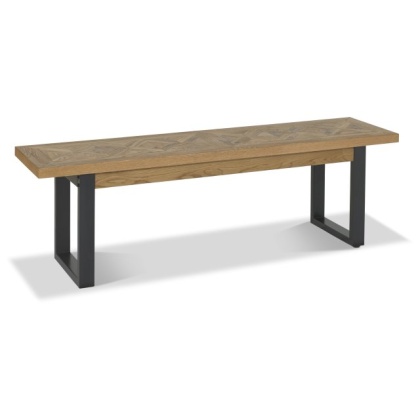 Bentley Designs Indus Rustic Oak Bench Bentley Designs Indus Rustic Oak Bench