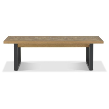 Indus Rustic Oak Bench