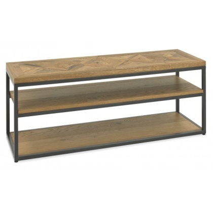 Bentley Designs Indus Rustic Oak Open Entertainment Unit Bentley Designs Indus Rustic Oak Open Entertainment Unit