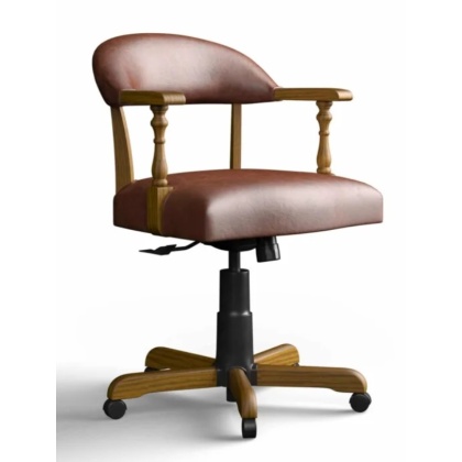 Old Charm OCH3032L Leather Captains Chair Old Charm OCH3032L Leather Captains Chair