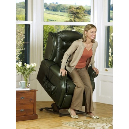 Sherborne Lynton Leather Single Motor Riser Recliner VAT FREE