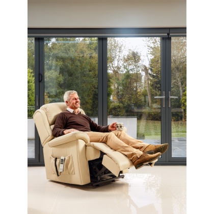 Sherborne Olivia Leather Single Motor Riser Recliner VAT FREE