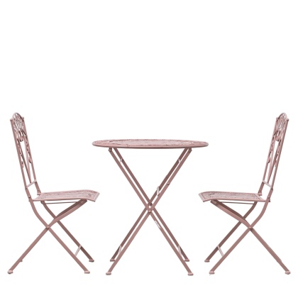 Gallery Brindisi Outdoor Bistro Set Coral