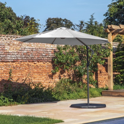 Gallery Vazzano 3m Cantilever Parasol Grey