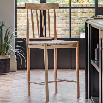 Gallery Eton Bar Stool Natural (PAIR)