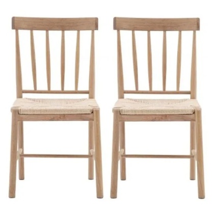 Gallery Direct Eton Dining Chair Natural (PAIR) Gallery Direct Eton Dining Chair Natural (PAIR)