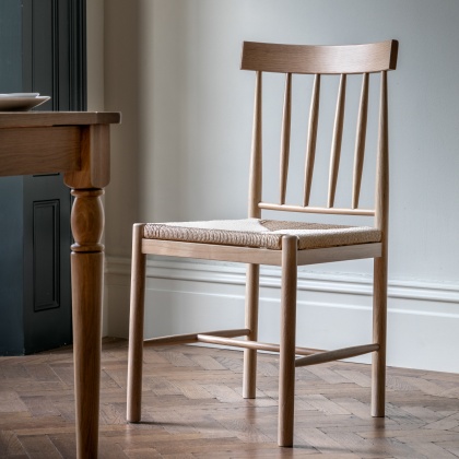 Gallery Eton Dining Chair Natural (PAIR)
