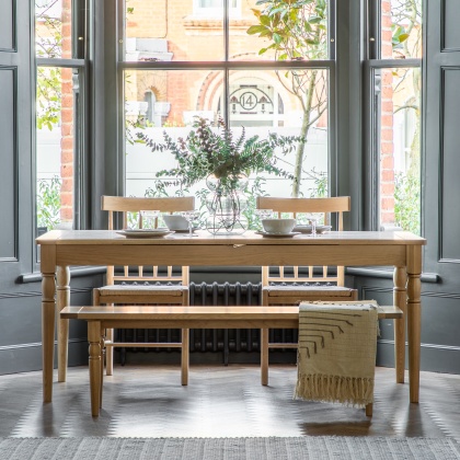 Gallery Direct Eton Extending Dining Table Natural