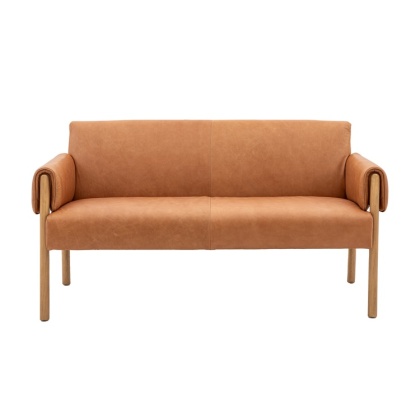 Gallery Direct Stratford 2 Seater Sofa Brown Leather Gallery Direct Stratford 2 Seater Sofa Brown Leather