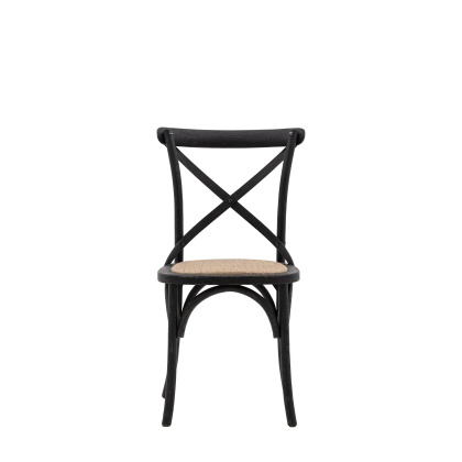 Gallery Cafe Chair Black Rattan (Set of 2) Gallery Cafe Chair Black Rattan (Set of 2)