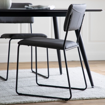 Gallery Chalkwell Dining Chair Slate Grey (PAIR)