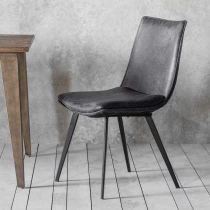 Gallery Hinks Dining Chair Grey (PAIR)