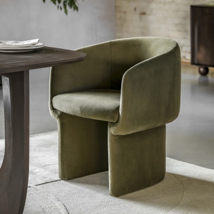 Gallery Holm Dining Chair Moss Green