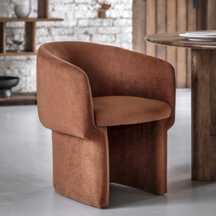 Gallery Holm Dining Chair Rust (PAIR)