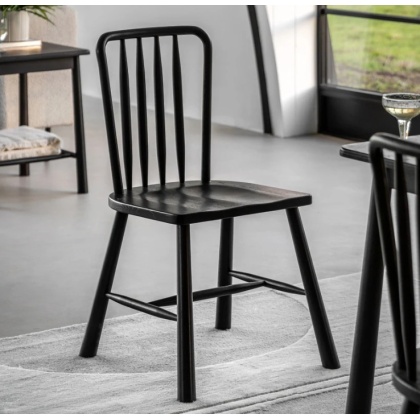 Gallery Direct Wycombe Dining Chair Black (PAIR)