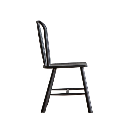 Gallery Wycombe Dining Chair Black (PAIR)