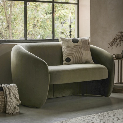 Gallery Curvo 2 Seater Sofa Moss Green