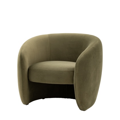 Gallery Curvo Armchair Moss Green