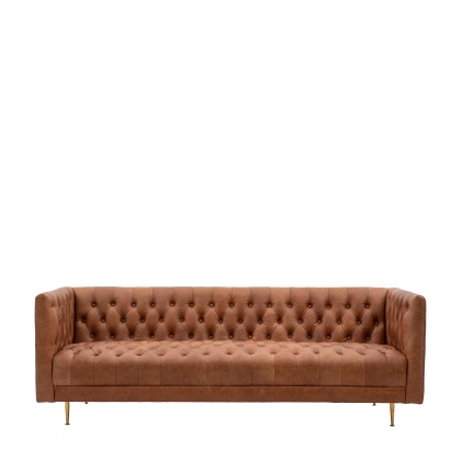 Gallery Direct Dalton Sofa Antique Brown Leather