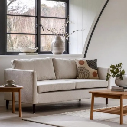 Gallery Direct Gateford 3 Seater Sofa Natural Gallery Direct Gateford 3 Seater Sofa Natural