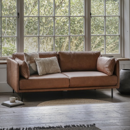 Gallery Wigmore Sofa Brown Leather