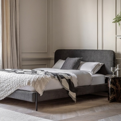 Gallery Oslo 4'6' Double Bed Warm Grey