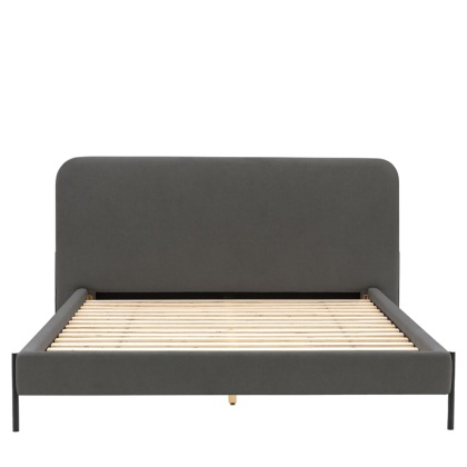 Gallery Oslo 5' King Size Bed Warm Grey Gallery Oslo 5' King Size Bed Warm Grey