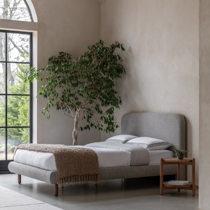 Gallery Rabley Double Bed Stone Grey