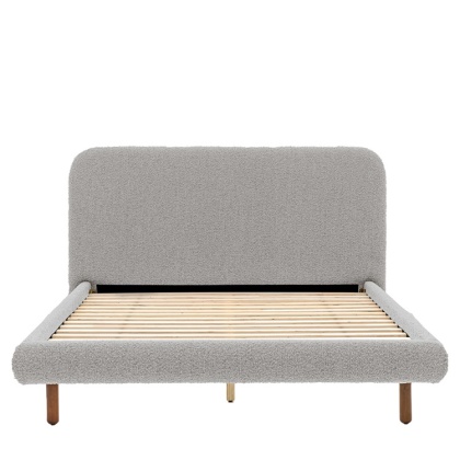 Gallery Rabley 5' King Size Bedstead Stone Grey Gallery Rabley 5' King Size Bedstead Stone Grey