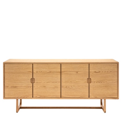 Gallery Direct Craft 4 Door Sideboard Natural Gallery Direct Craft 4 Door Sideboard Natural